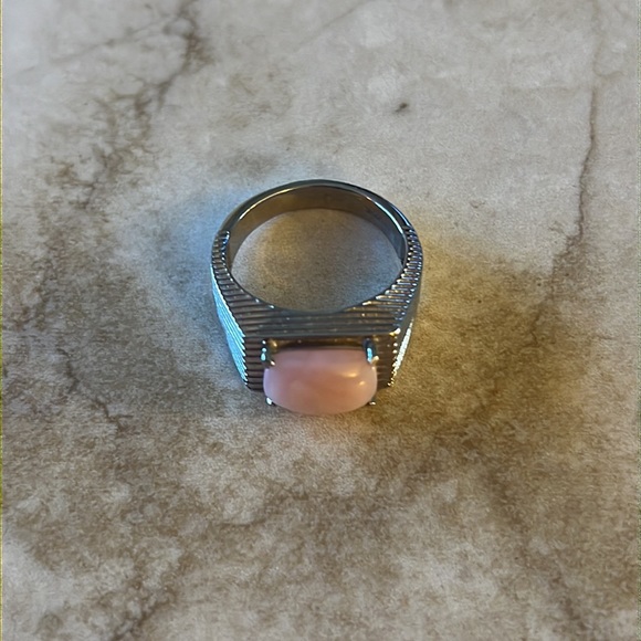 Peruvian Pink Opal Ring - Picture 3 of 4